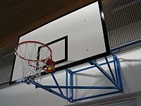 Basketbalová deska 180 x 105 cm, překližka, interiér, CERTIFIKÁT