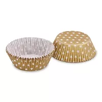 Košíček na cupcake zlaté s hvězdičkami 40ks