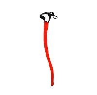 Čertovský ocas na gumičce červený 75 cm