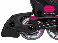 Muuwmi nastavitelné dětské inline brusle, růžové vel. 37-40 - 29
