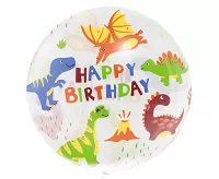 Balonek bublina dinosauři Happy birthday 51 cm