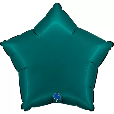Foliový balonek hvězda matně tmavě zelená 46 cm