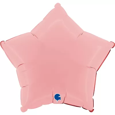 Foliový balonek hvězda matně růžová 46 cm