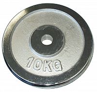 Chromový kotouč (závaží) na činky 10kg - 30mm