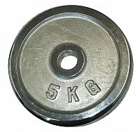 Chromový kotouč (závaží) na činky 5kg - 30mm