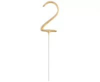 Ozdoba na dort - prskavka číslice 2