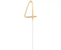 Ozdoba na dort - prskavka číslice 4