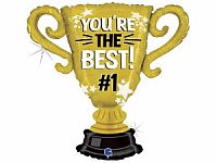 Fóliový balónek Pohár - Youre The Best 84cm