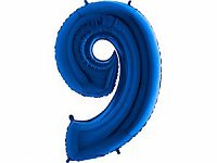 Foliová číslice - tmavě modrá 9 102cm