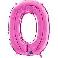 Číslice 0 fuchsia (66cm,26")