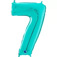 Číslice 7 modrá TIFFANY (66cm,26")