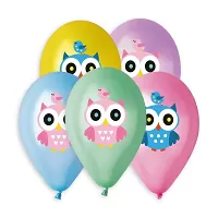 Latexový balonek s potiskem Sovičky