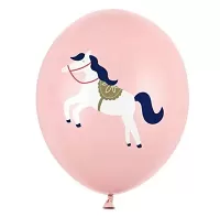 Latexové balonky koník pastelově růžový 50 ks