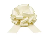 Dekorační stahovací stuha 30 cm - krémová