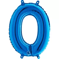 Foliová číslice modrá 0 - 35 cm