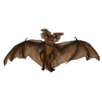 Halloweenská dekorace hnědý netopýr 60 cm