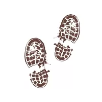 Stopy bot - Halloweenské samolepky 4ks