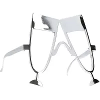 Party brýle - stříbrné sklenky šampaňského