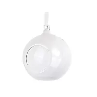 Dekorační skleněné koule s otvorem čiré 10 cm - 4 ks