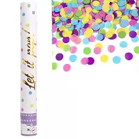 Vystřelovací konfety pastelový mix kolečka 40 cm