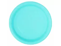 Papírové talíře světle modré 23 cm 8 ks