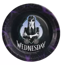 Papírové talíře Wednesday 23cm - 8ks