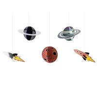 Závěsná dekorace Space 5 ks