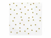 Papírové ubrousky zlaté hvězdy 20ks