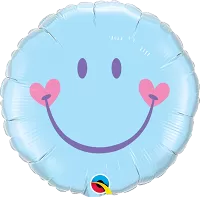 Fóliový balónek Sladký Úsměv Modrý 45cm
