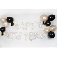 Dekorační balonková girlanda Happy New Year 30 ks