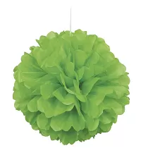 Dekorační závěsný pom pom zelený, 40cm