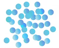 Konfety papírové ,,kolečka" 1.5 cm modrá 18g