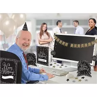 Dekorační sada Happy Birthday Luxus Gold - 28 ks