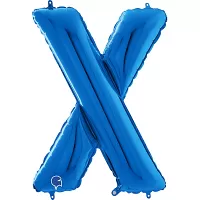 Písmeno modré X (66cm,26")
