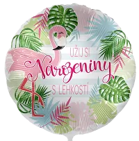Fóliový balónek Užij si narozeniny s lehkostí CZ 43cm