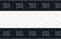 Plastový ubrus Glitz černý