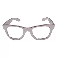 Plastové brýle stříbrné