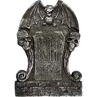 Halloweenská dekorace Náhrobek - Chrlič R.I.P 36 cm