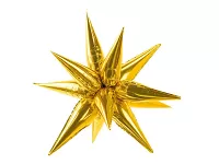 Foliový balonek 3D Hvězda - zlatá 70 cm