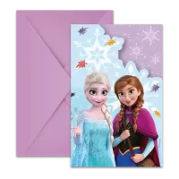 Pozvánky a obálky Ledové království - Idyllic Wonder 6ks