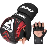 RDX Grapplingové rukavice SHOOTER, schválené IMMAF, červené L - L