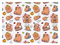 Balící papír Roztomilé kapybary 100 x 70 cm