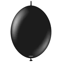 Dekorační spojovací balonky černé 15 cm/6" 50 ks
