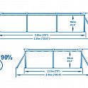 BESTWAY 56404 Bazén Family 300x201x66cm